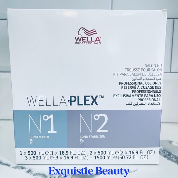 WellaPlex - No.1 Bond Maker 16.9 Oz and 2(x) No. 2 Bond Stabilizer - Salon Kit